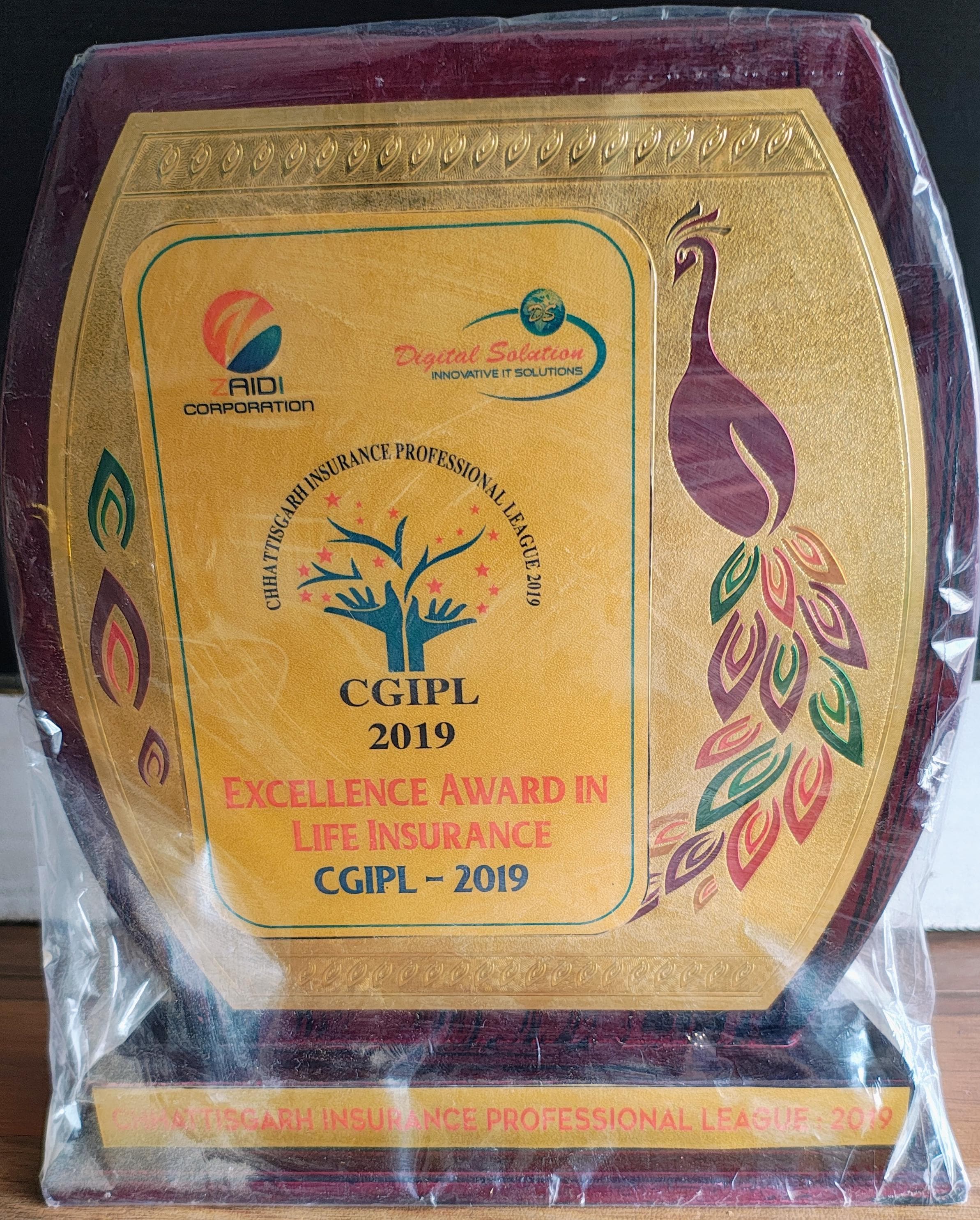 Excellence Award 2019